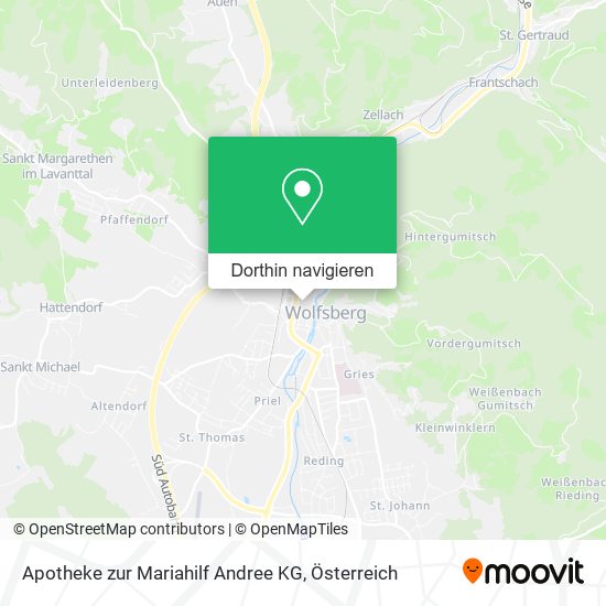 Apotheke zur Mariahilf Andree KG Karte