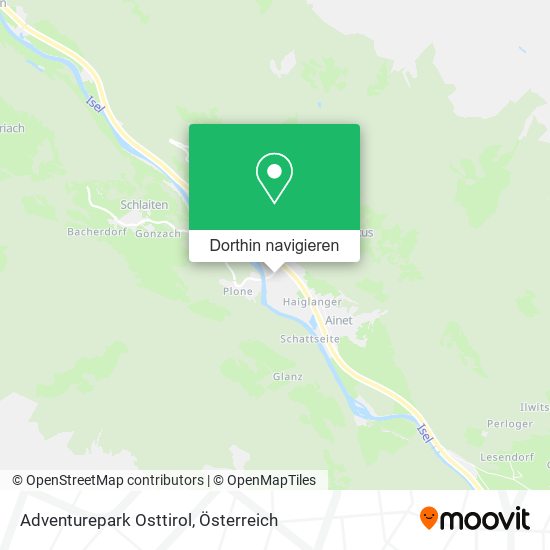 Adventurepark Osttirol Karte