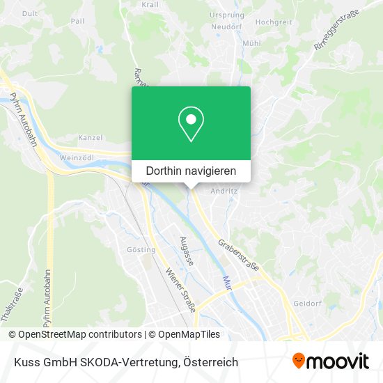 Kuss GmbH SKODA-Vertretung Karte