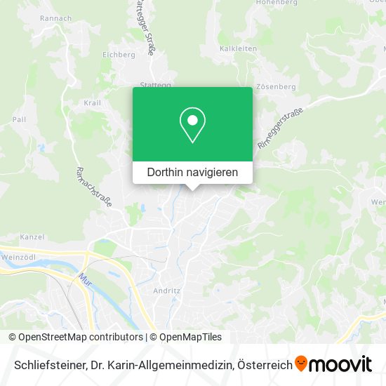 Schliefsteiner, Dr. Karin-Allgemeinmedizin Karte