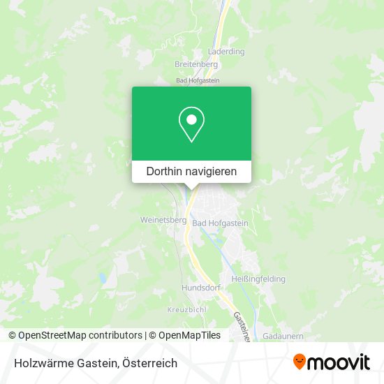 Holzwärme Gastein Karte