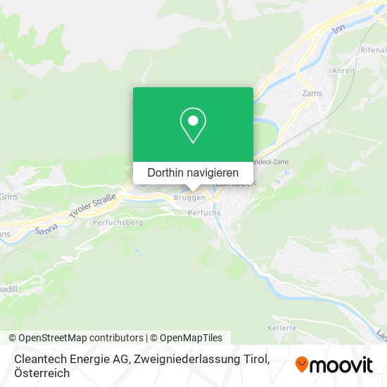 Cleantech Energie AG, Zweigniederlassung Tirol Karte