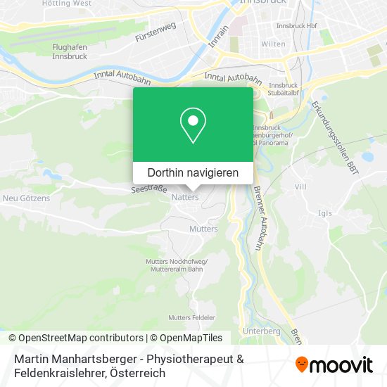 Martin Manhartsberger - Physiotherapeut & Feldenkraislehrer Karte