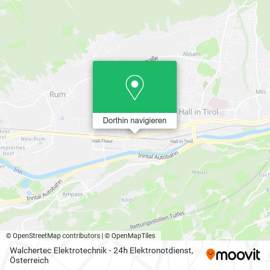 Walchertec Elektrotechnik - 24h Elektronotdienst Karte