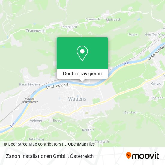 Zanon Installationen GmbH Karte