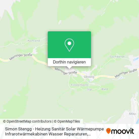 Simon Stengg - Heizung Sanitär Solar Wärmepumpe Infrarotwärmekabinen Wasser Reparaturen Karte