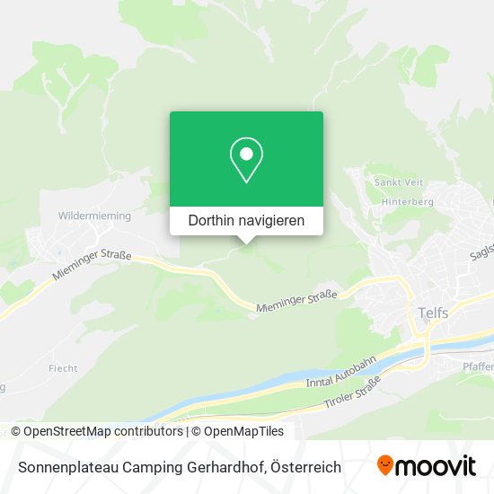 Sonnenplateau Camping Gerhardhof Karte