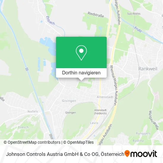 Johnson Controls Austria GmbH & Co OG Karte