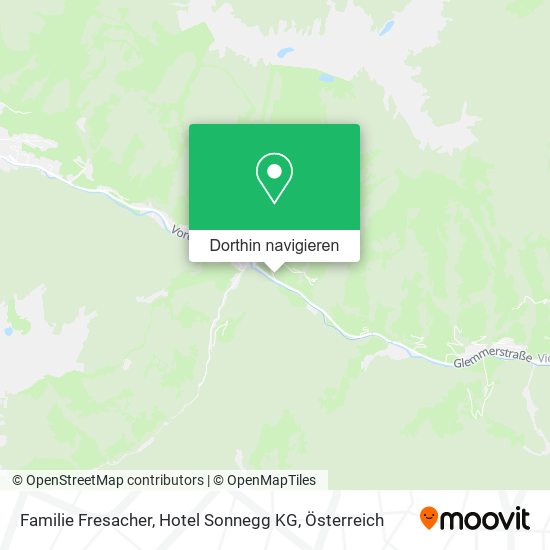 Familie Fresacher, Hotel Sonnegg KG Karte