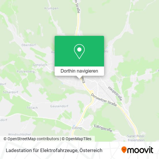 Ladestation für Elektrofahrzeuge Karte
