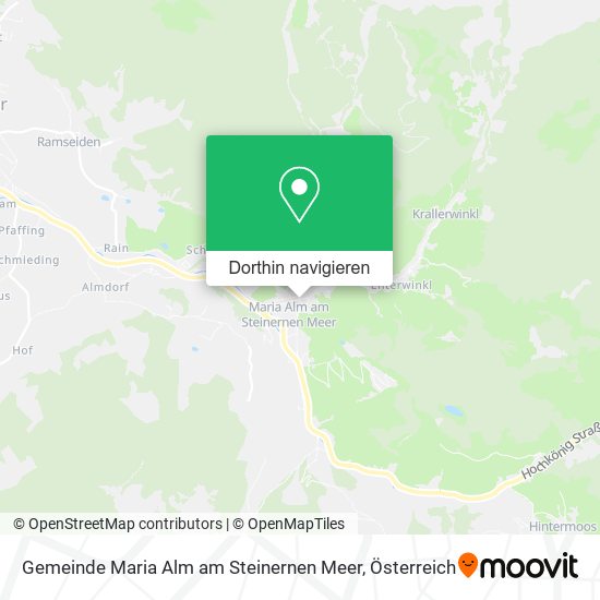 Gemeinde Maria Alm am Steinernen Meer Karte