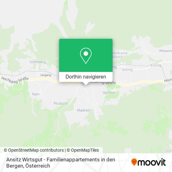 Ansitz Wirtsgut - Familienappartements in den Bergen Karte