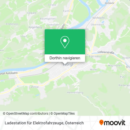 Ladestation für Elektrofahrzeuge Karte
