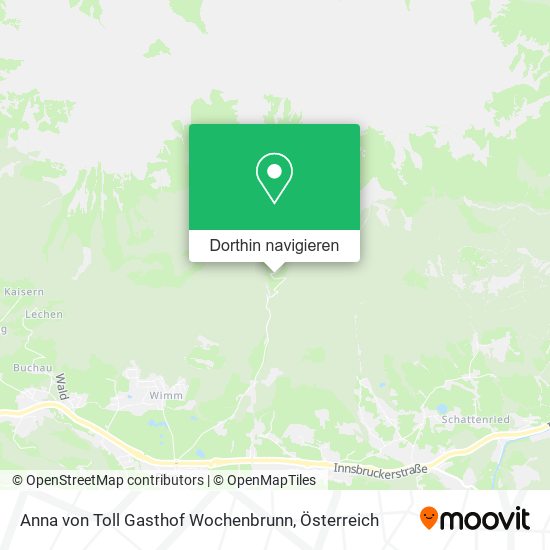 Anna von Toll Gasthof Wochenbrunn Karte