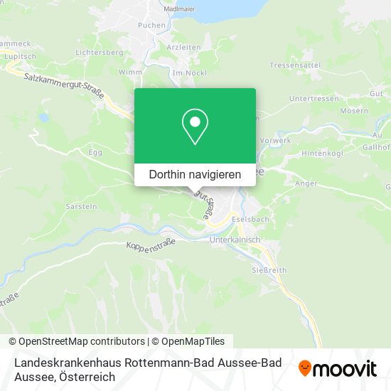 Landeskrankenhaus Rottenmann-Bad Aussee-Bad Aussee Karte