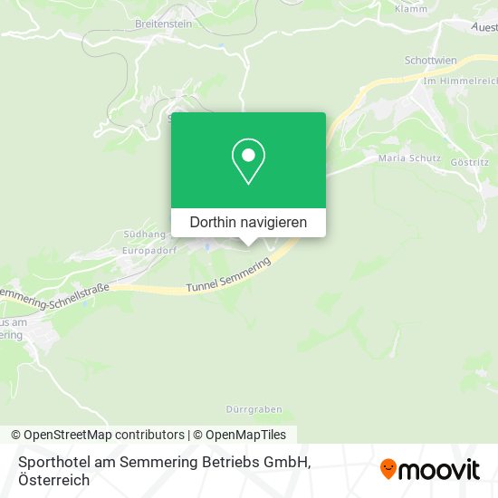 Sporthotel am Semmering Betriebs GmbH Karte