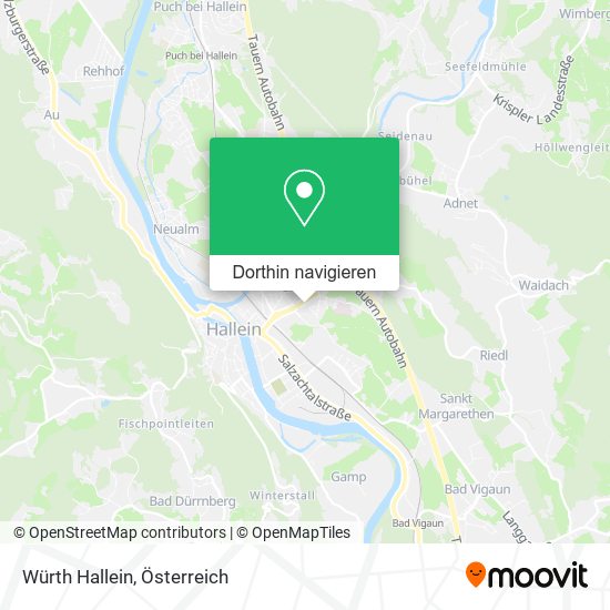 Würth Hallein Karte