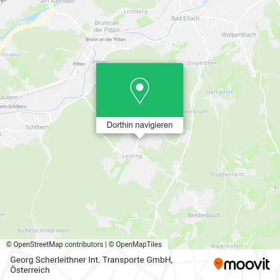 Georg Scherleithner Int. Transporte GmbH Karte