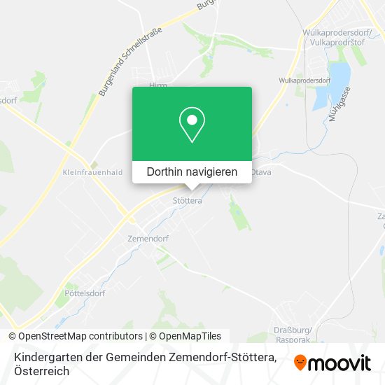 Kindergarten der Gemeinden Zemendorf-Stöttera Karte