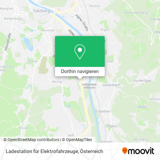 Ladestation für Elektrofahrzeuge Karte