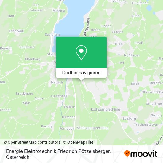 Energie Elektrotechnik Friedrich Pötzelsberger Karte