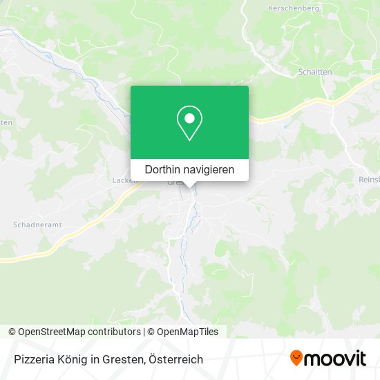 Pizzeria König in Gresten Karte