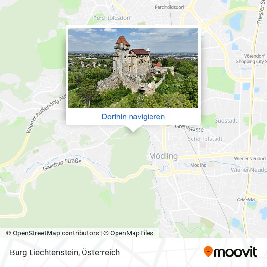 Burg Liechtenstein Karte