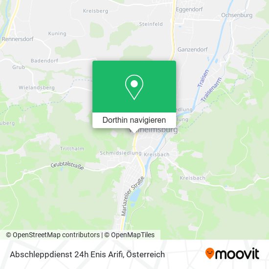 Abschleppdienst 24h Enis Arifi Karte
