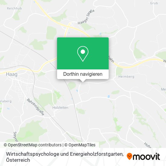 Wirtschaftspsychologe und Energieholzforstgarten Karte