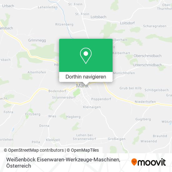 Weißenböck Eisenwaren-Werkzeuge-Maschinen Karte