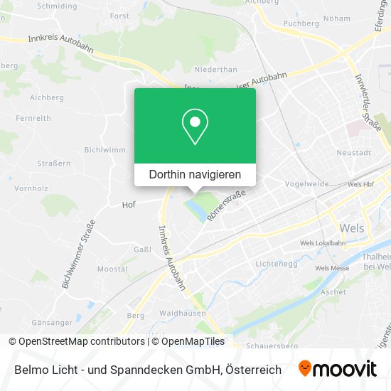 Belmo Licht - und Spanndecken GmbH Karte