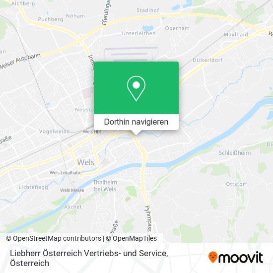 Liebherr Österreich Vertriebs- und Service Karte