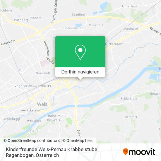 Kinderfreunde Wels-Pernau Krabbelstube Regenbogen Karte