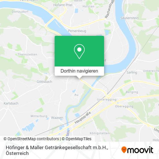 Höfinger & Maller Getränkegesellschaft m.b.H. Karte