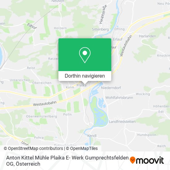 Anton Kittel Mühle Plaika E- Werk Gumprechtsfelden OG Karte