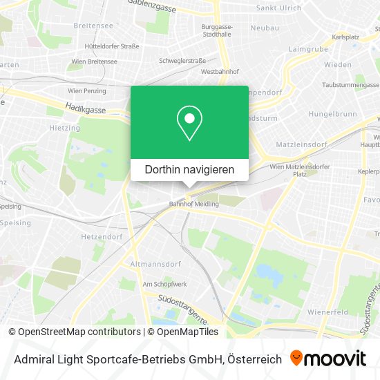 Admiral Light Sportcafe-Betriebs GmbH Karte