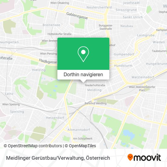 Meidlinger Gerüstbau / Verwaltung Karte