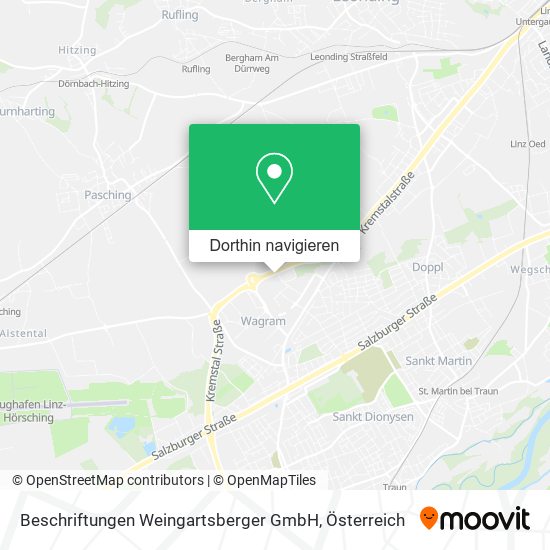 Beschriftungen Weingartsberger GmbH Karte