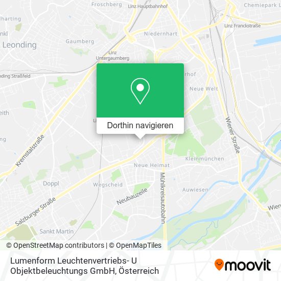Lumenform Leuchtenvertriebs- U Objektbeleuchtungs GmbH Karte