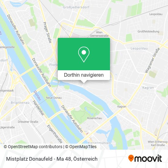 Mistplatz Donaufeld - Ma 48 Karte
