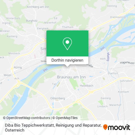 Diba Bio Teppichwerkstatt, Reinigung und Reparatur Karte