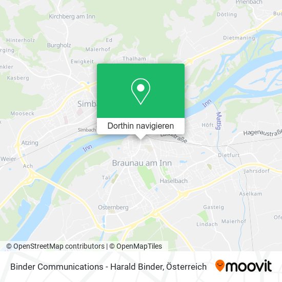 Binder Communications - Harald Binder Karte