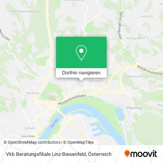Vkb Beratungsfiliale Linz-Biesenfeld Karte