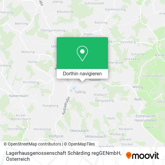 Lagerhausgenossenschaft Schärding regGENmbH Karte