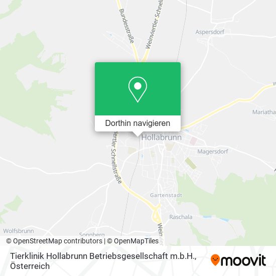 Tierklinik Hollabrunn Betriebsgesellschaft m.b.H. Karte