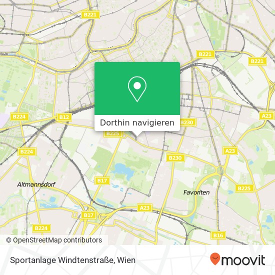 Sportanlage Windtenstraße Karte