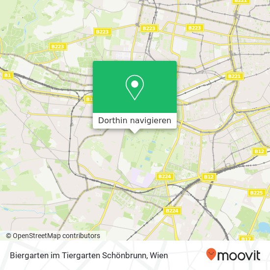 Biergarten im Tiergarten Schönbrunn Karte