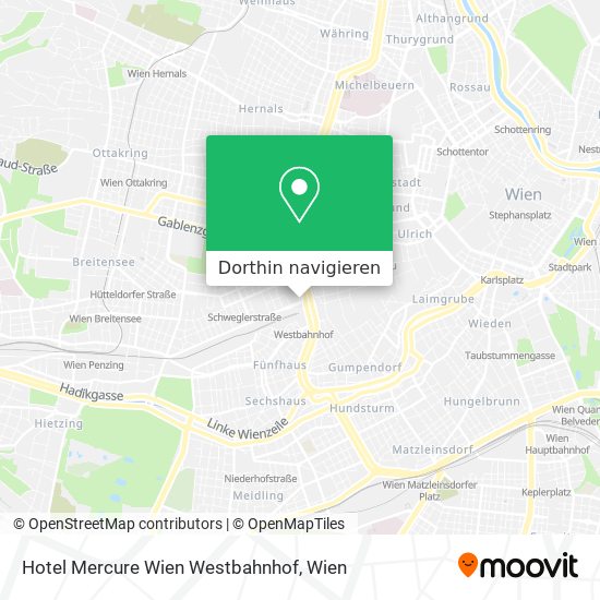 Hotel Mercure Wien Westbahnhof Karte