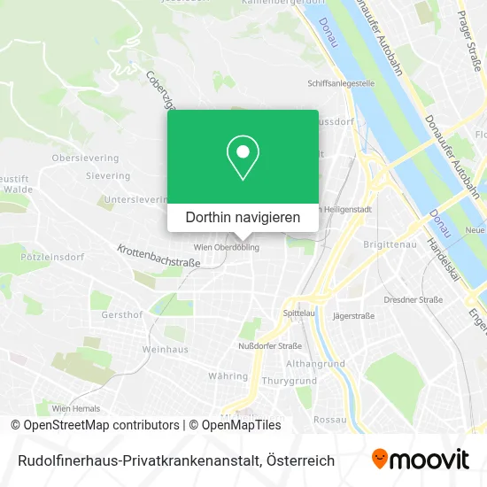 Rudolfinerhaus-Privatkrankenanstalt Karte