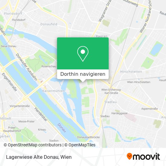 Lagerwiese Alte Donau Karte